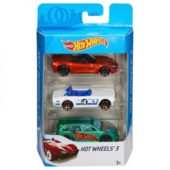 Hot Wheels Pack 3 Vehículos Varios Modelos