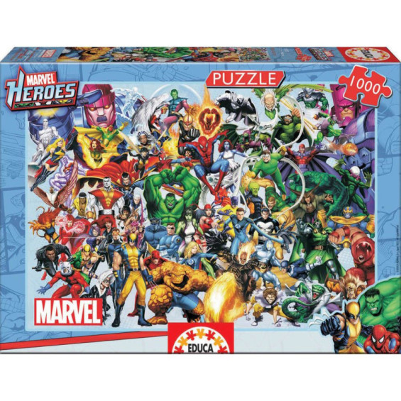 Educa Puzzle 1000 Piezas Los Héroes de Marvel - 15193