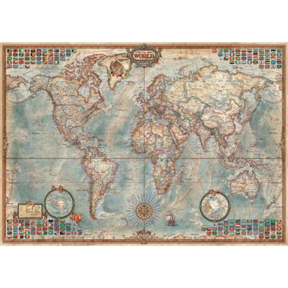 Educa Puzzle 1500 Piezas El Mundo Mapa Político - 16005