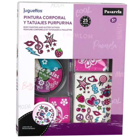 Pasarela Pintura Corporal y Tatuajes Purpurina