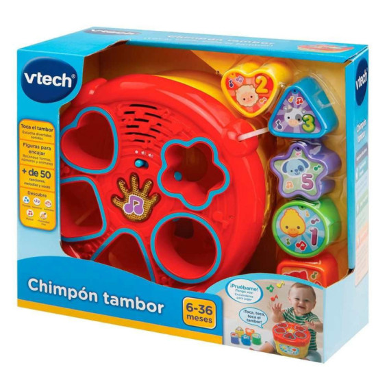 Vtech Chimpón el Tambor Juguete Electrónico Encajable