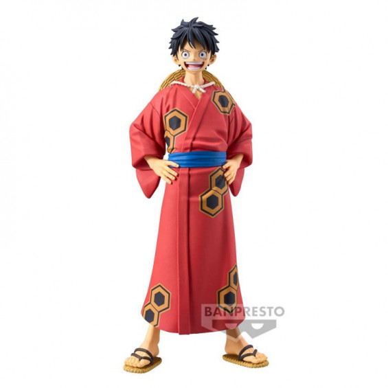 Banpresto One Piece Figura Monkey D. Luffy Dxf The Grandline Series Wanokuni Yukata Ver.