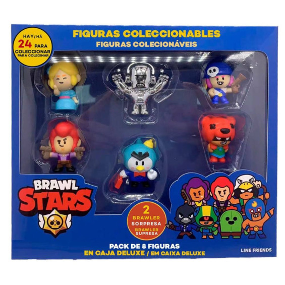 Brawl Stars Pack Deluxe 8 Figuras Colección Varios Modelos