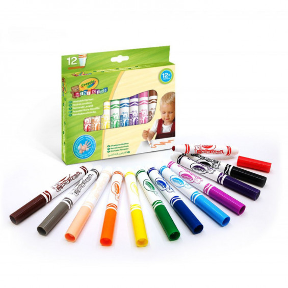 Crayola 12 Rotuladores Lavables Mini Kids