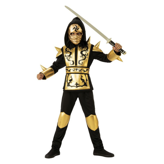 Disfraz Infantil Dragón Ninja Gold Talla L 8-10 Años