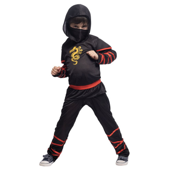 Disfraz Infantil Ninja Glow In Dark Talla M 5-7 Años