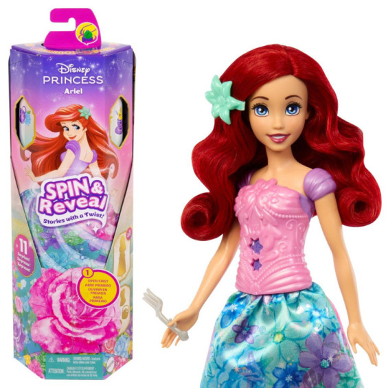 Disney Princess Spin & Reveal Muñeca Ariel