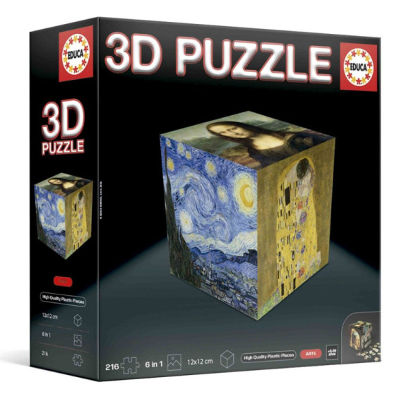 Educa Puzzle 3D Cube 1 Arte - 20123