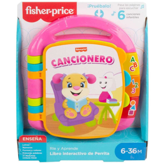 Fisher-Price Libro Aprendizaje Rosa