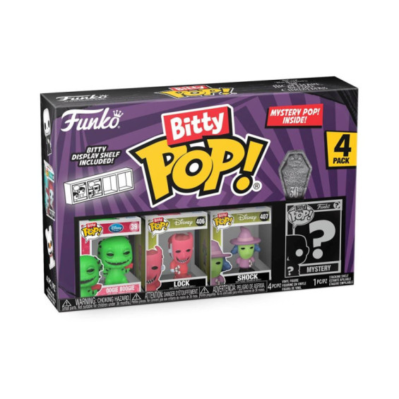 Funko Bitty Pop! Pesadilla Antes De Navidad Pack 4 Figuras De Vinilo Serie 1