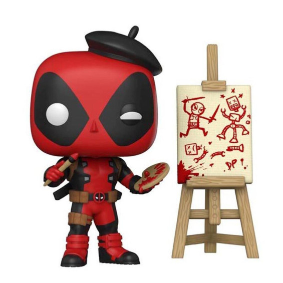 Funko Pop! Marvel Deadpool Figura de Vinilo Deadpool Artista 30 Aniversaio Gamestop Exclusiva