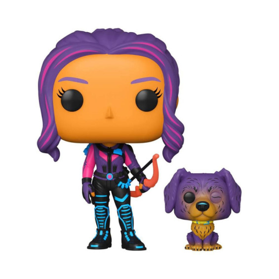 Funko Pop! Marvel Figura de Vinilo Kate Bishop con el Perro Pizza Edición Especial