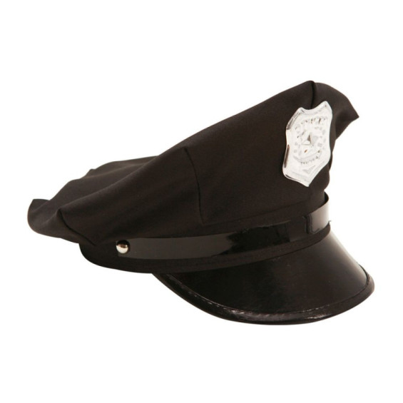 Gorra de Policía de Adulto 58 cm para Disfraz