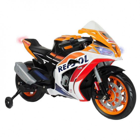 Injusa Moto Honda Repsol 12V con Luces y Sonidos - 8410964064918