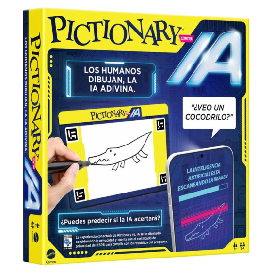 Mattel Games Pictionary Vs Inteligencia Artificial Juego Mesa