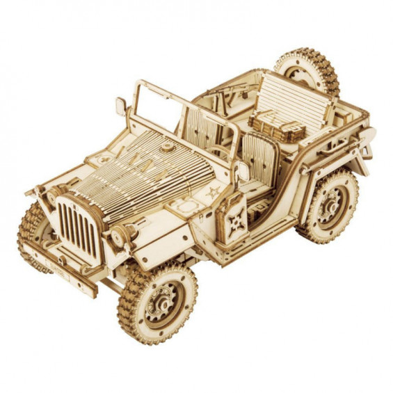 Robotime Jeep del Ejército Maqueta de Madera