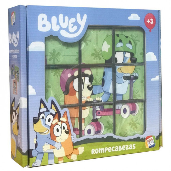 Rompecabezas 9 Cubos Bluey