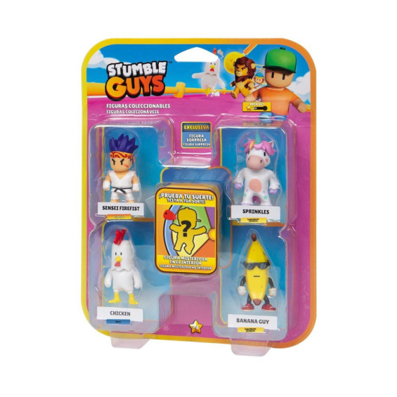 Stumble Guys Pack 5 Figuras Acción Varios Modelos